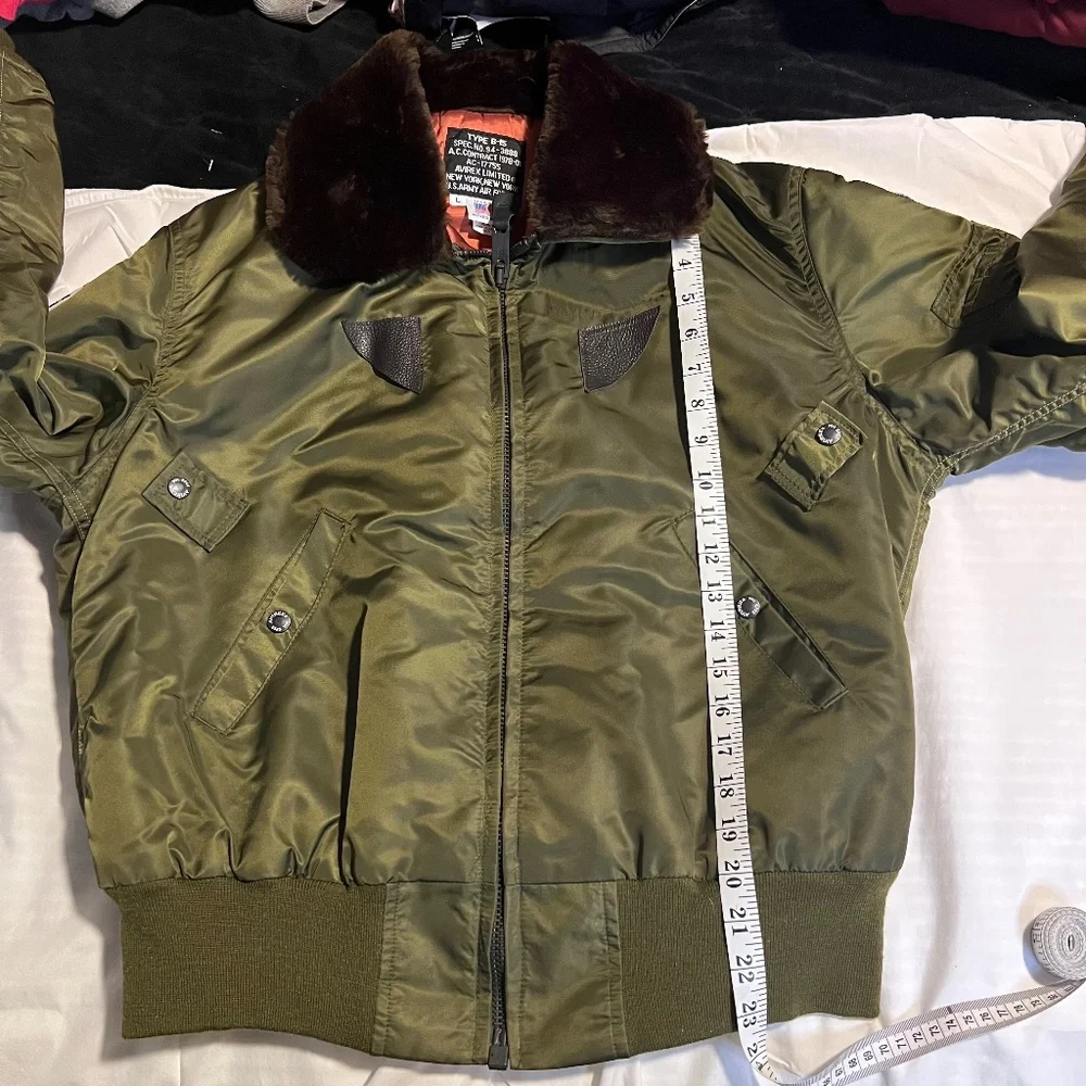 Avirex Vintage Type B-15 Flight Jacket Authentic Aviator LTD Flight Mens‎ SZ LRG - Picture 14 of 16